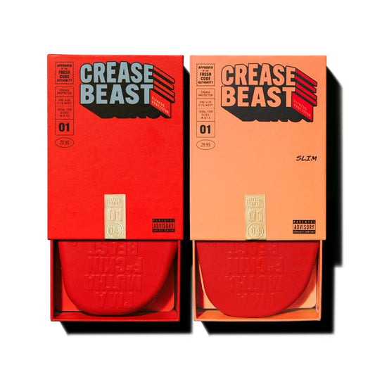 Crease Beast Memory Foam Shoe Crease Protector - Stops Creases in New & Old Shoes - For Jordan’s, Dunks, Air Force for Men’s Sizes 8-12.5 - Duo