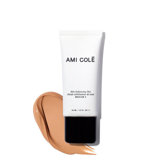 AMI COLÉ Skin-Enhancing Tinted Moisturizer (Medium 2), tinted moisturizer for face, bb cream, skin tint, face makeup