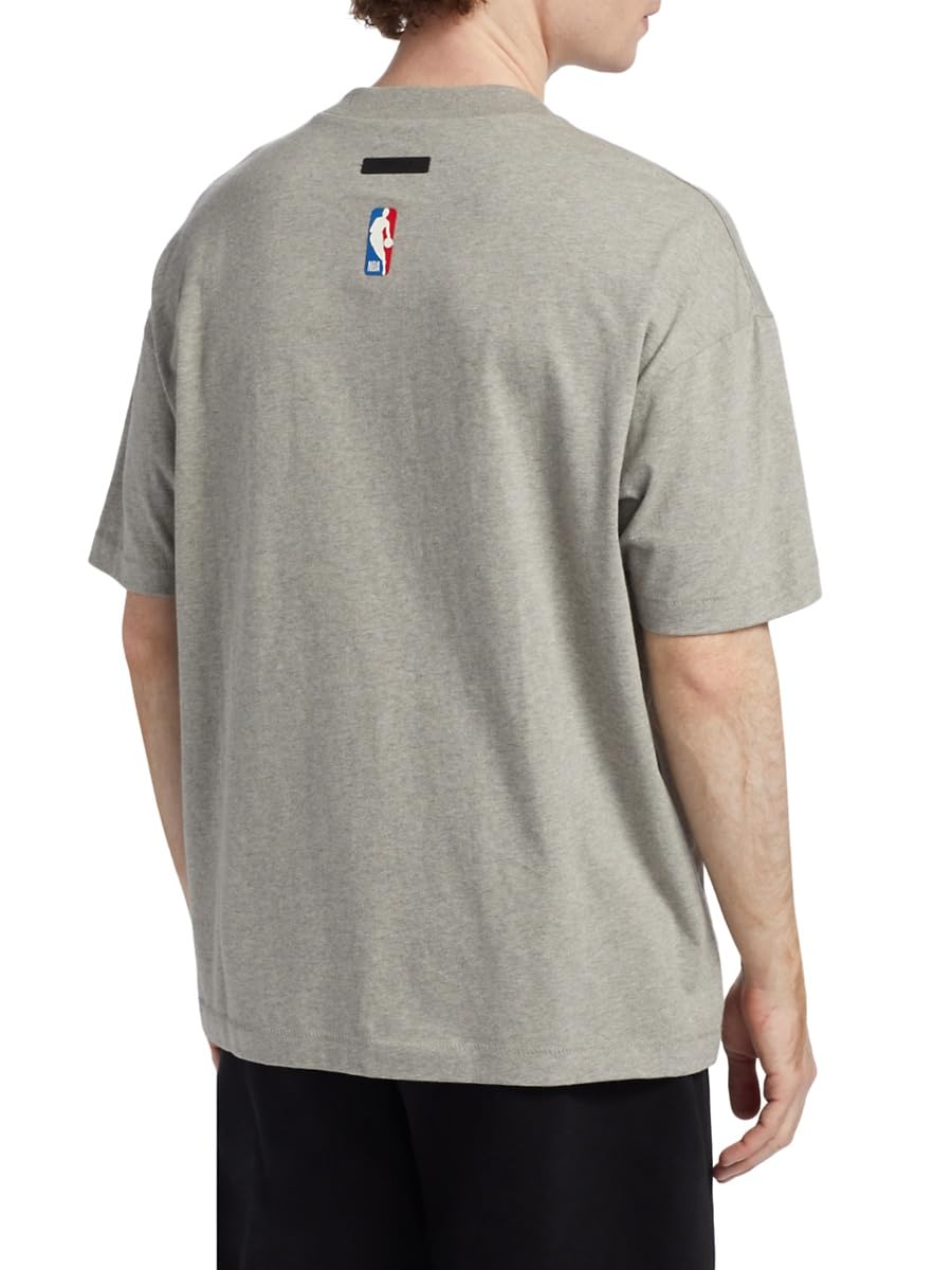 Fear of God Essentials, Celtics Cotton Jersey Crewneck T-Shirt, Small, Warm Heather