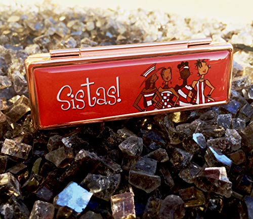 Shades of Color Lipstick Mirror Case, Walk By Faith