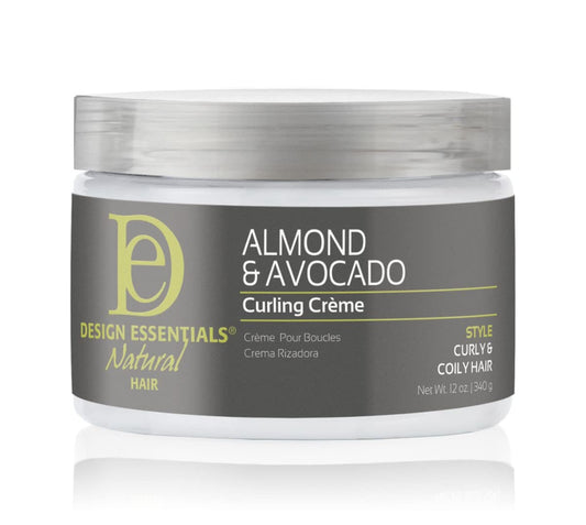 DESIGN ESSENTIALS Natural Almond & Avocado Curling Creme, 12 Ounce