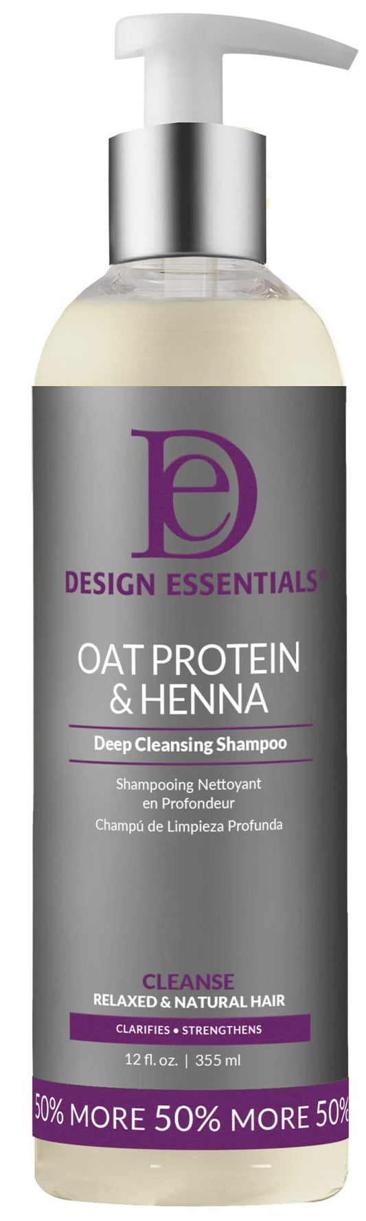 Oat Protein & Henna Deep Cleansing Shampoo, 32oz