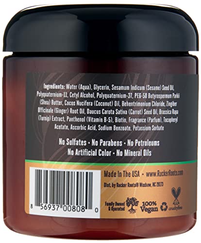 Rucker Roots Define & Stretch Curl Custard |For Thick, Coily, Shrinkage Prone Hair| Wash & Go| Twist Outs| Natural Styles|Defines Curls| Moisturizes Strands| Stretches Tight Curls