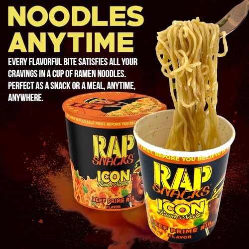 Rap Snacks Louisiana Hot ICON Ramen Noodles Boosie-Pack of 12