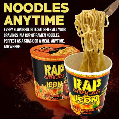 Rap Snacks Louisiana Hot ICON Ramen Noodles Boosie-Pack of 12