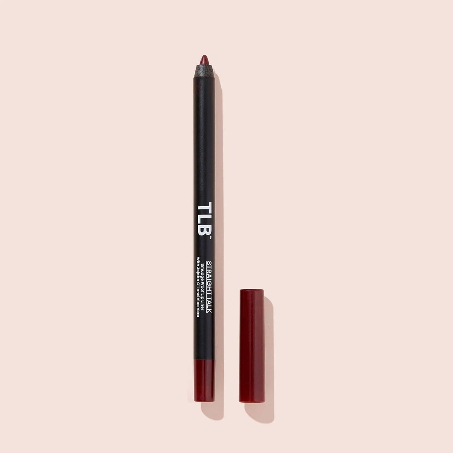 The Lip Bar | Straight Line Lip Liner | Vegan & Cruelty Free | Straight Talk - Burgundy