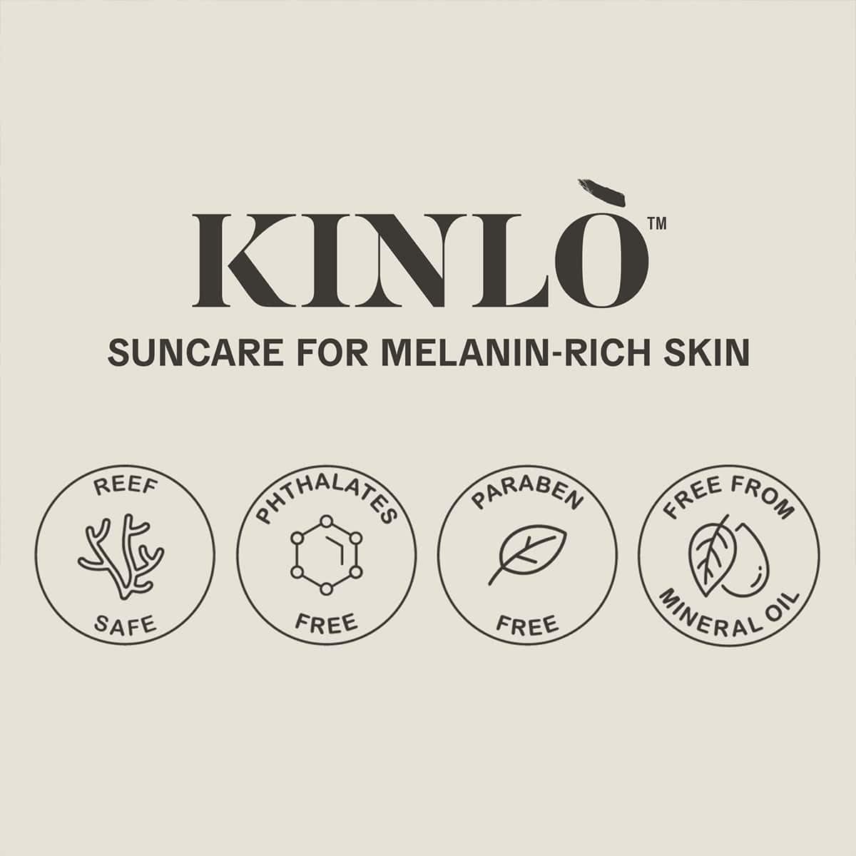 KINLO Always Golden Duo Set - Tinted Sunscreen SPF for Face and Body Kit for Melanin Rich Skin | Black Owned Skincare| Made in USA