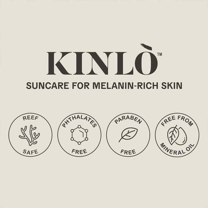 KINLO Always Golden Duo Set - Tinted Sunscreen SPF for Face and Body Kit for Melanin Rich Skin | Black Owned Skincare| Made in USA