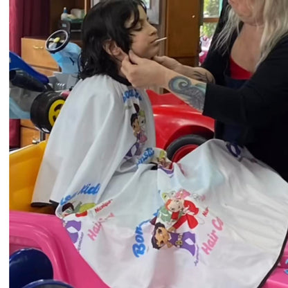 Bonsai Kids Haircut Cape - Kids - Toddlers - Children | Water Resistant Adjustable Neck Closure - Home and Salon