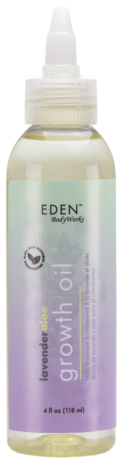 EDEN BodyWorks Lavender Aloe Hair Growth Oil (4 oz) - Vegan Scalp Treatment to Reduce Breakage & Stimulate Healthy Growth