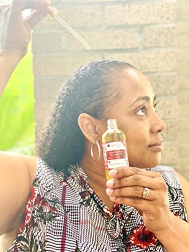 Red Rose Naturals Hair Growth Oil - Rosemary, Black Seed, Argan, Peppermint for Strong Hair, Dry Scalp, and Edges Care, Cruelty-Free, Plant-Based Ingredients - 1 fl. oz