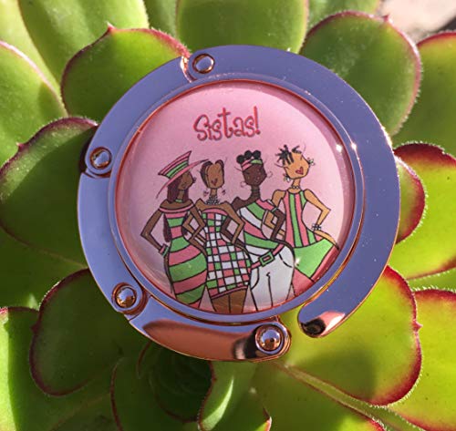 Shades of Color Purse Hanger, Sistas, 2.5 x 1.73 inches, Pink (PH135)