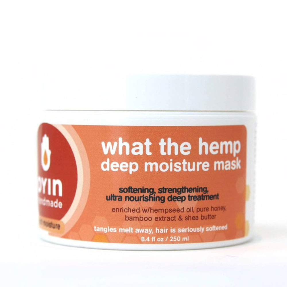 Oyin Handmade What The Hemp Deep Moisture Mask with Hempseed Oil, Pure Honey, Bamboo Extract & Shea Butter |8oz