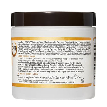 Carol's Daughter Goddess Strength Smooth and Shape Hair Balm, Hair Cream for Weak, Breakage-Prone Hair, 5.5 Fl Oz