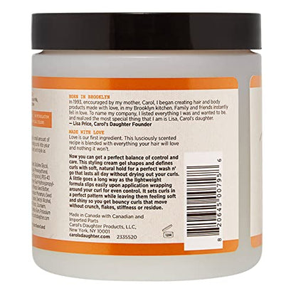 Carol’s Daughter Coco Creme Curl Shaping Cream Gel, with Coconut Oil, Coconut Milk, Silicone Free, Paraben Free Hair Gel for Curly Hair , Mineral Oil Free, for Very Dry Hair, 16 Oz