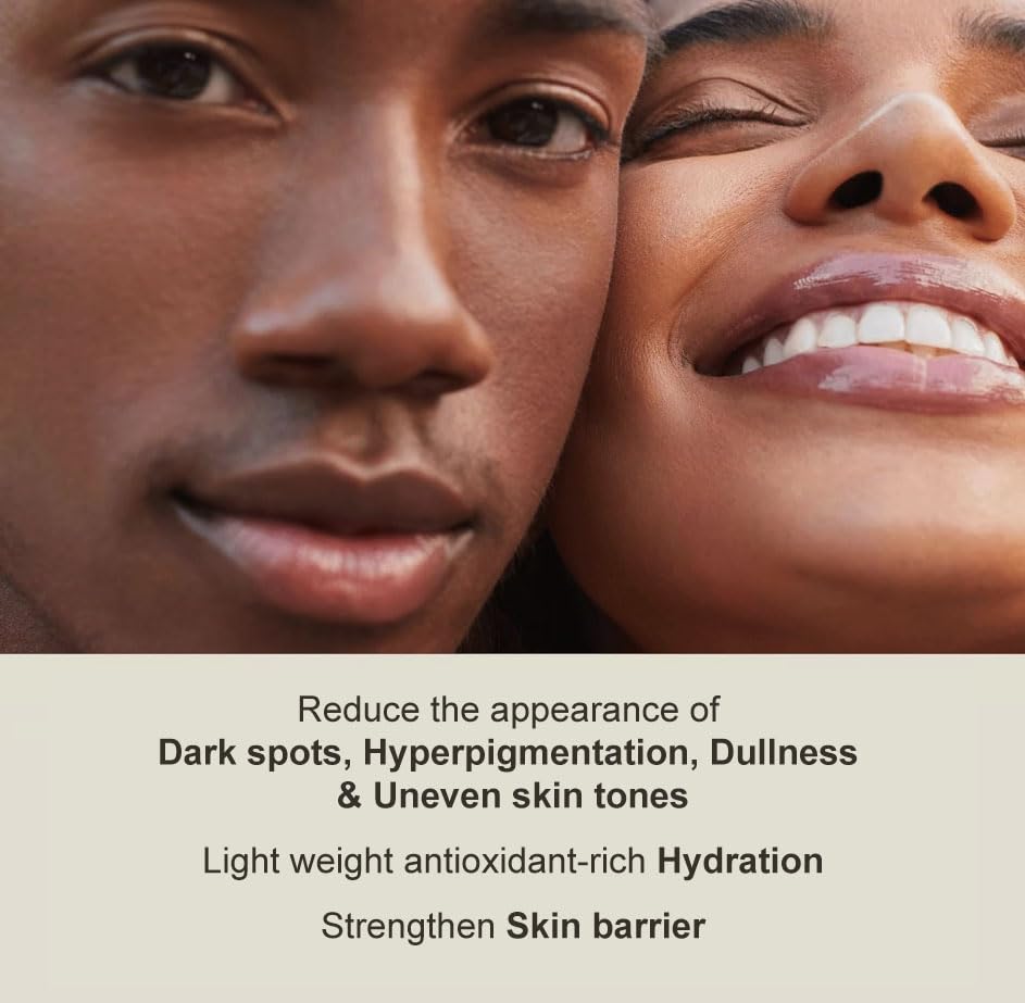 Kinlo Sun Spot Brightening Moisturizer | Vitamin C, Ferulic Acid & Hyaluronic Acid | Daily Brightening Face Serum & Moisturizer | Black-Owned, Vegan Skincare | 1.7 fl oz