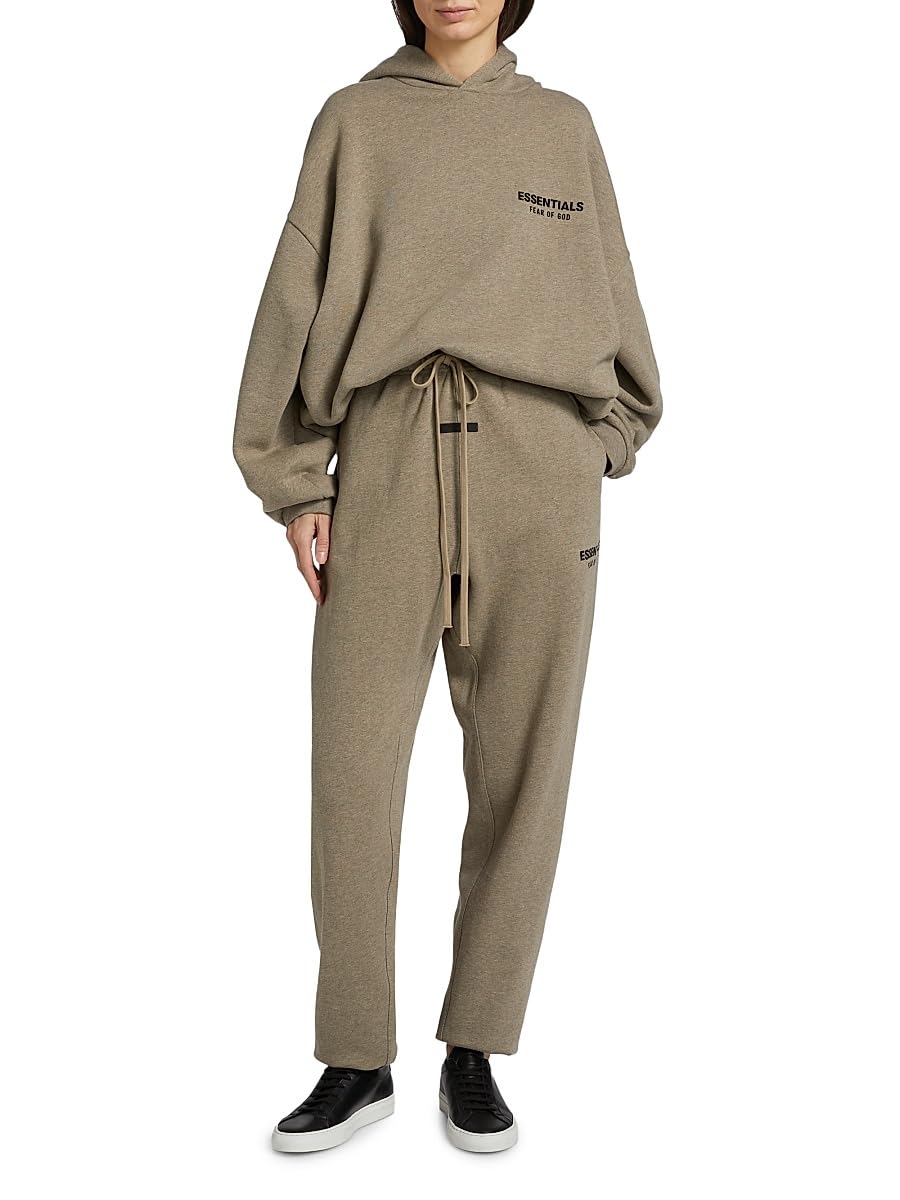 Fear of God Essentials, Essentials Fleece Hoodie, Small, Heather Gray