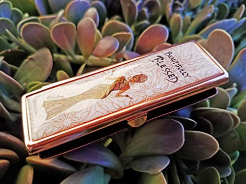 Shades of Color Lipstick Mirror Case, Walk By Faith