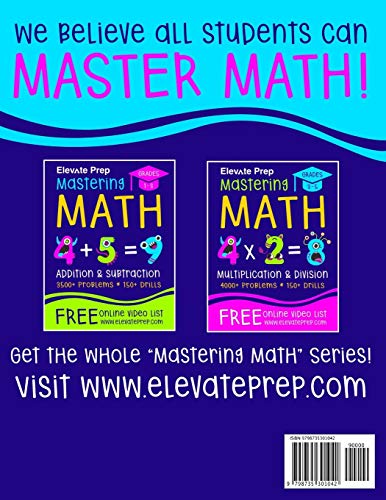 Mastering Math Fractions and Decimals: 3000+ Problems | 180+ Drills | Adding, Subtracting, Multiplying, Dividing, Converting, Comparing and More!