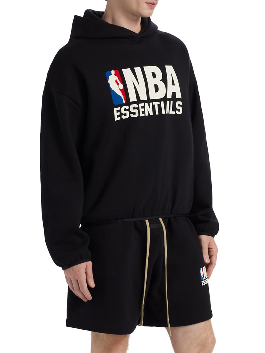 Fear of God Essentials, NBA Fleece Hoodie, X-Small, Black