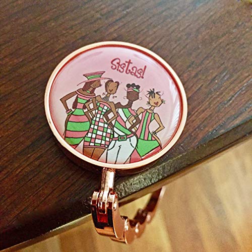 Shades of Color Purse Hanger, Sistas, 2.5 x 1.73 inches, Pink (PH135)