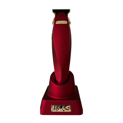 4MAS Kion Outlining Trimmer 2.0 - Professional Hair & Beard Cord/Cordless Trimmer (Red & Gold)