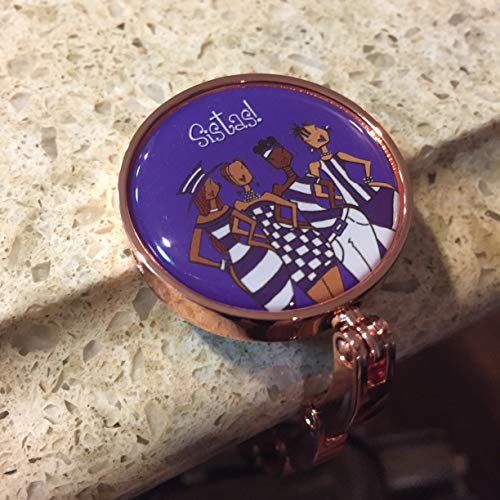 Shades of Color Purse Hanger, Sistas, 2.5 x 1.73 inches, Purple (PH134)