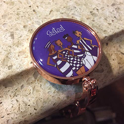 Shades of Color Purse Hanger, Sistas, 2.5 x 1.73 inches, Purple (PH134)