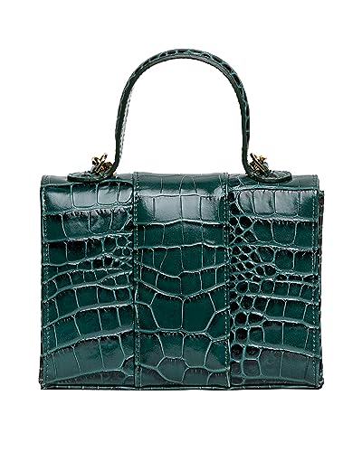 Liselle Kiss Women's Meli Bag, Hunter Croc, Green, One Size