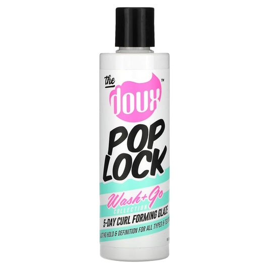 The Doux POP LOCK 5-Day Forming Glaze - Curl Enhancing Hair Products - Contains Honey and Argan Oil - Curl Products for Hold, Shine, and Anti-Humidity Setting