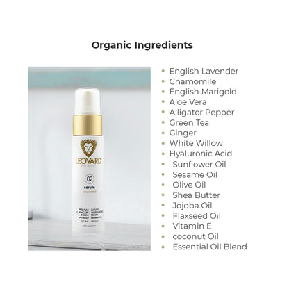 Organic Hyaluronic Acid Multi-Use Serum for Sensitive Skin - Anti Aging Aftershave Razor Bump Treatment - Made with Green tea & Aloe Vera, Chemical Free - Natural Moisturizer for Men Women - 2oz