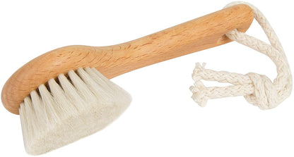 Since 1869 Hand Made in Germany - Sustainable Exfoliating Face Brush, Scrub Cleansing Brush, Exfoliates Skin to Help Reduce Flaking, Fine Lines, Supports Glowing Complexion (Medium Horse Hair Bristle)