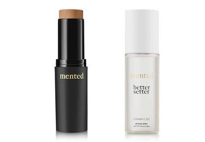 Mented Cosmetics Foundation Stick & Better Setter Setting Spray Bundle - T20 Tan to Medium with Warm Undertones