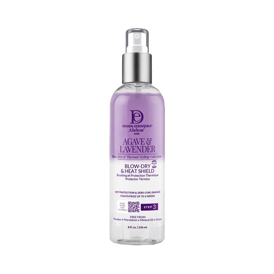 Design Essentials Agave & Lavender Moisturizing Blow-Dry & Styling Primer, 8 Ounce