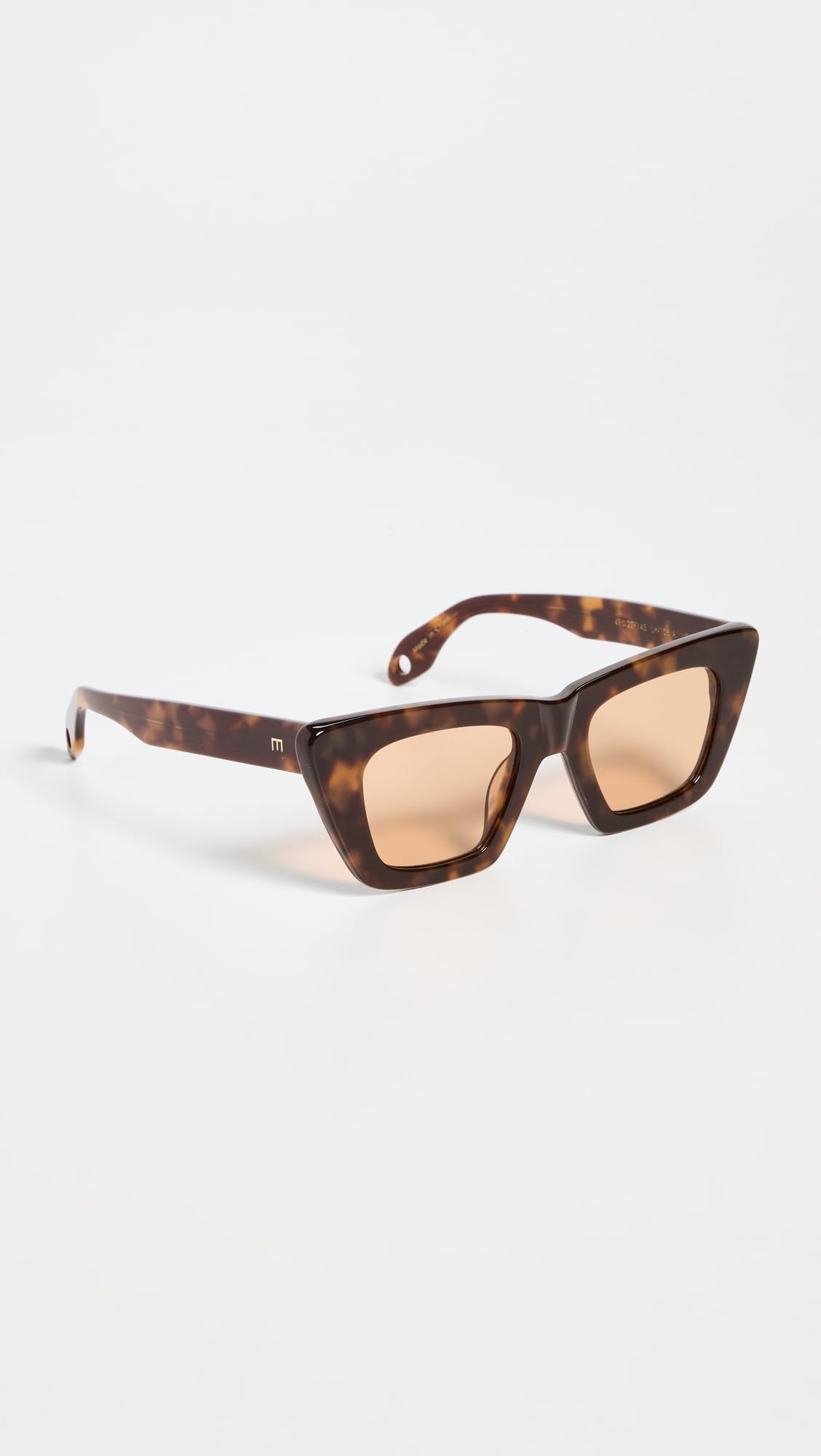 Elisa Johnson Women's Lori Sunglasses, Brown Tortoise, One Size