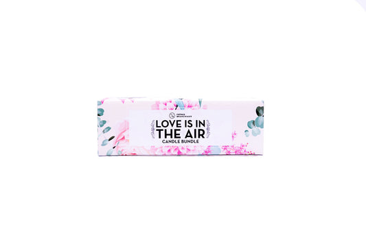 FRÈRES BRANCHIAUX Love Is In The Air 4 oz Scented Soy Single Wick Candle Bundle with Burn Time of 10 Hours each