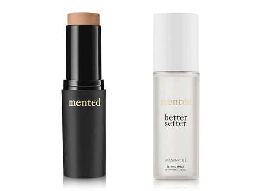 Mented Cosmetics Foundation Stick & Better Setter Setting Spray Bundle - L10 Light with Neutral Undertones