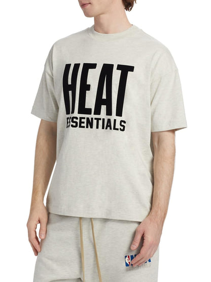 Fear of God Essentials, Heat Cotton Jersey Crewneck T-Shirt, X-Small, Light Heather