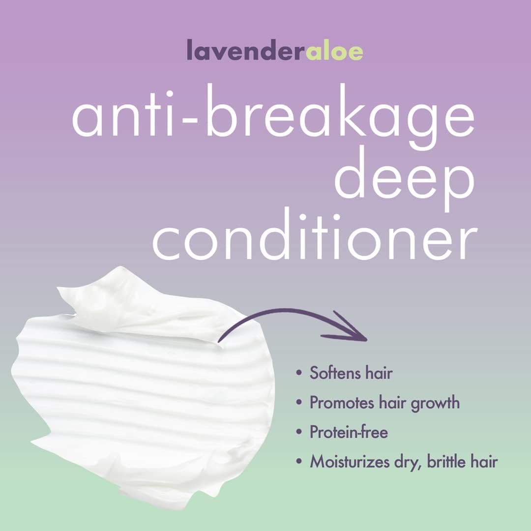 EDEN BodyWorks Lavender Aloe Anti-Breakage Deep Conditioner (16 oz) - Hair Treatment to Strengthen & Enhance Hair Elasticity