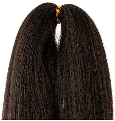 Dosso Beauty Single Pack Hypoallergenic Pre-Stretched Braiding Hair (28", 1B), Itch-Free, Fast Drying, Light-weight, Hot Water Set, Soft Texture, Straight