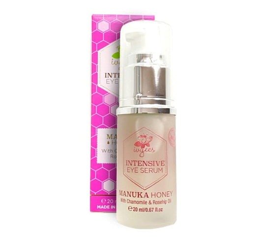 Ivyees Intensive Eye Serum .67oz, With Manuka Honey, Reduces Puffiness and Revives Tired Eyes, Helps Eliminate Fine Lines and Crow's Feet, Fragrance Free