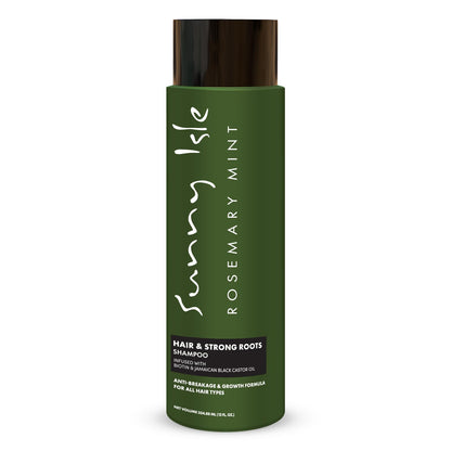 Sunny Isle Rosemary Mint Hair & Strong Roots Shampoo 12oz | Anti-Breakage & Growth Formula | Infused with Biotin & Jamaican Black Castor Oil | All Hair Types