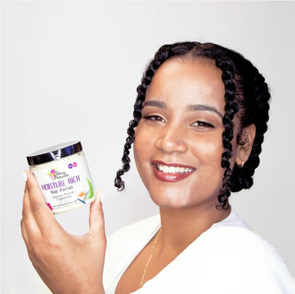 Alikay Naturals Shea Yogurt Hair Moisturizer Natural Raw Shea Butter, Argan & Coconut Oil 8 Ounce