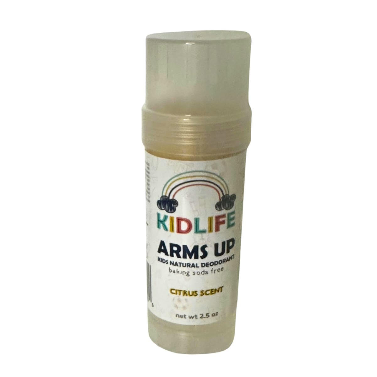 KIDLIFE by KJ3 ESSENTIALS Arm's Up Natural & Organic Kids Aluminium Free deodorant (Citrus- Baking Soda Free) 2.5 oz