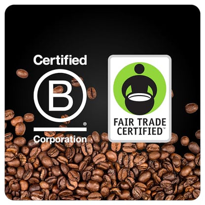 BLK & Bold Whole Bean Coffee, Rise & GRND Premium Medium Roast, 100% Arabica Beans, 12 oz Bag