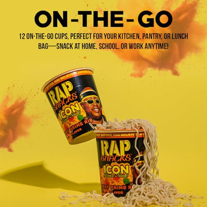 Rap Snacks Louisiana Hot ICON Ramen Noodles Boosie-Pack of 12