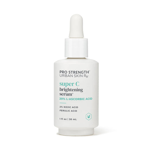 Pro Strength USRx®, Super C Brightening Serum, Lightweight Anti-Aging Daily Glow Serum | Hydrates, Brightens, Clarifies, and Evens Skin Tone with Hyaluronic Acid and Salicylic Acid, 1.0 Fl Oz