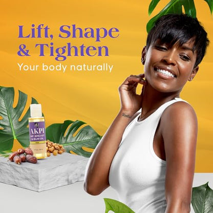 RA Cosmetics Akpi Lifting Oil for Butt, HIPS, and Breasts - 100% Natural, Surgery-Free Beauty Solution - Breasts & Butt Enhancement Oil for Firming and Toning Your Skin | Hip Lift Massage Oil, 2oz