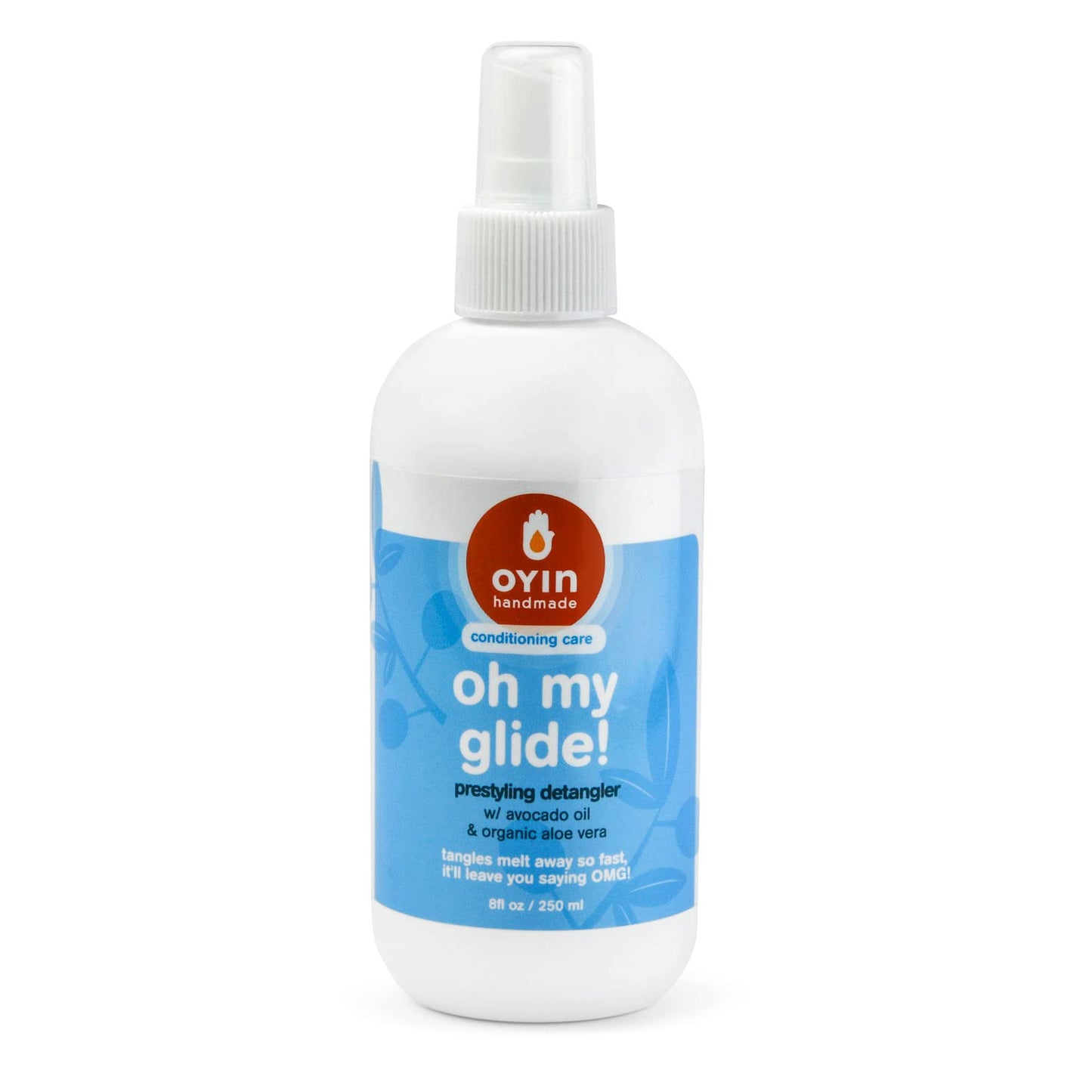 Oyin Handmade Oh My Glide! Prestyling Detangler with Avocado Oil and Organic Aloe Vera| Hair Detangling Spray| 8oz