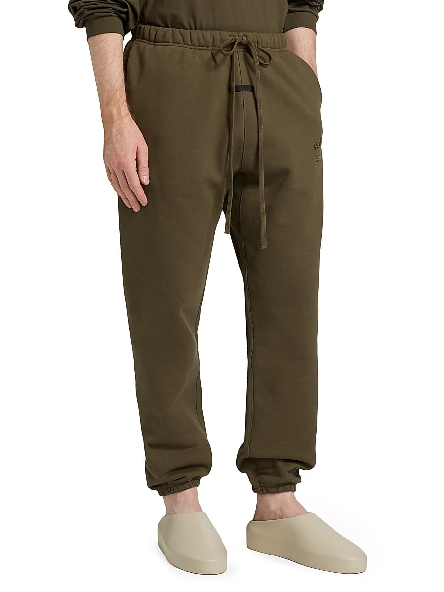 Fear of God Essentials, Fleece Essential Sweatpants, Medium, Olive